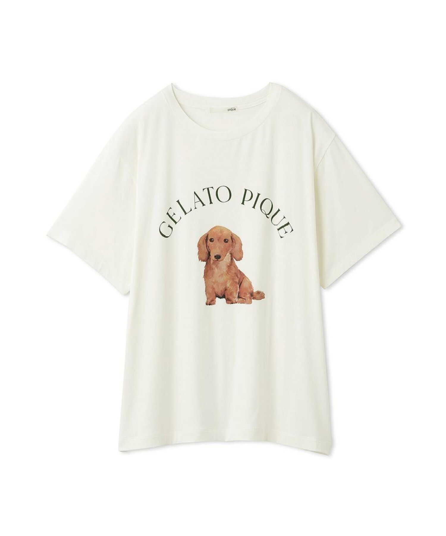 DOG柄ワンポイントTシャツ